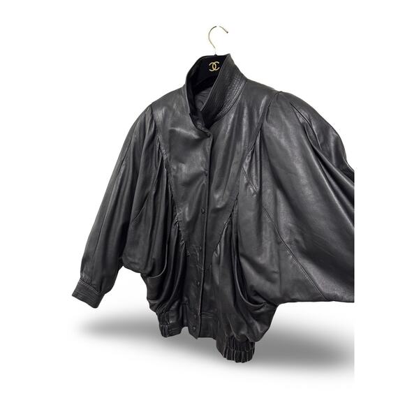 Vintage 80s Leather Jacket Size L